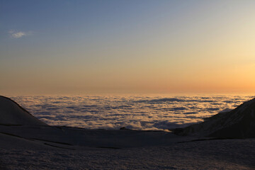 室堂の夕日（雲海）