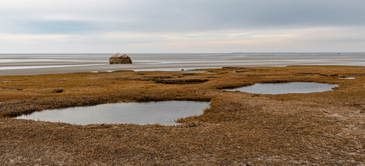 Two Pools Low Tide at Rock Harbor Orleans Eastham Cape Cod