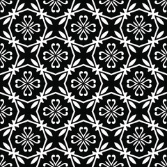 Seamless vector pattern in geometric ornamental style. 