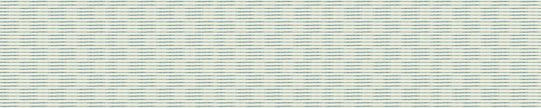 Fototapeta  Coastal drawn broken stripe print seamless border pattern. 2 tone line sketch printed background for interior modern trendy maritime fashion trim.  Linear vector repeat banner.