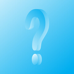 Question Mark 3D Vector Flat Icon
