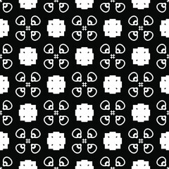 Seamless vector pattern in geometric ornamental style.