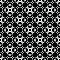 Seamless vector pattern in geometric ornamental style.