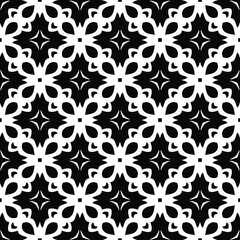 Seamless vector pattern in geometric ornamental style.