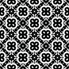Seamless vector pattern in geometric ornamental style.
