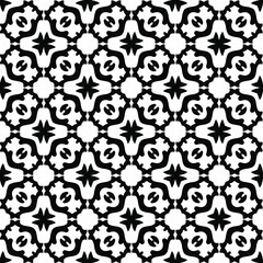 Seamless vector pattern in geometric ornamental style.