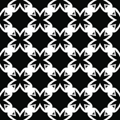 Seamless vector pattern in geometric ornamental style. 