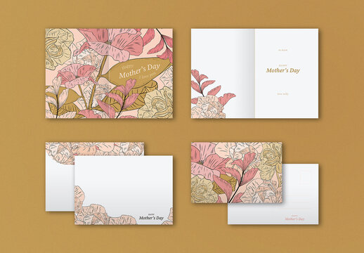 Floral Greeting Card Set