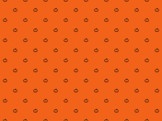 Pixel pumpkin wallpaper - seamless pattern