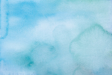 Blue watercolor abstract background. Watercolor pastel wallpaper