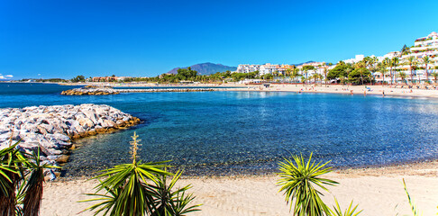 Strand in Marbella Andalusien