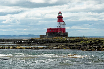 Obraz premium Longstone Lighthouse in the farne Islands - United Kingdom
