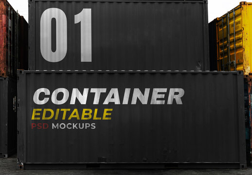Container Mockup for Product Storage