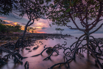 Wonderful Sunset at Batam Island Indonesia
