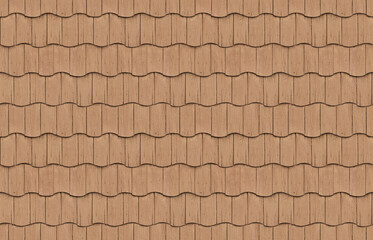 Seamless Texture of Cedar Wood Shakes Shingles