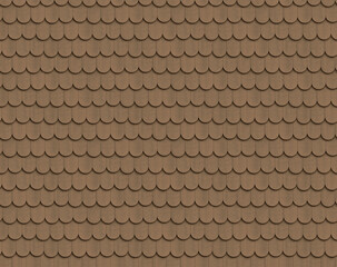 Seamless Texture of Cedar Wood Shakes Shingles