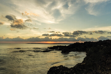 Sunset from a beach in Kenting National Park, on the south of Taiwan