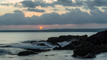 Sunset from a beach in Kenting National Park, on the south of Taiwan