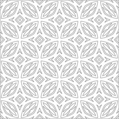 
Vector geometric pattern. Repeating elements stylish background abstract ornament for wallpapers and 

backgrounds. Black and white colors