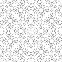 
Vector geometric pattern. Repeating elements stylish background abstract ornament for wallpapers and 

backgrounds. Black and white colors