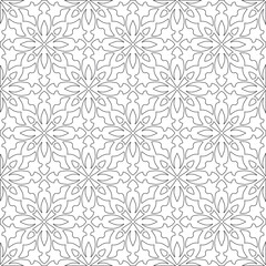 
Vector geometric pattern. Repeating elements stylish background abstract ornament for wallpapers and 

backgrounds. Black and white colors