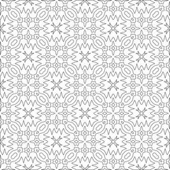 
Vector geometric pattern. Repeating elements stylish background abstract ornament for wallpapers and 

backgrounds. Black and white colors