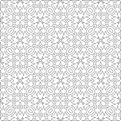 Fototapete  Vector geometric pattern. Repeating elements stylish background abstract ornament for wallpapers and   backgrounds. Black and white colors © t2k4