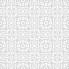 
Vector geometric pattern. Repeating elements stylish background abstract ornament for wallpapers and 

backgrounds. Black and white colors