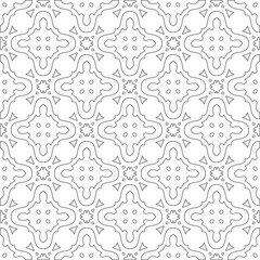 
Vector geometric pattern. Repeating elements stylish background abstract ornament for wallpapers and 

backgrounds. Black and white colors