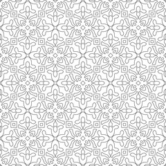 
Vector geometric pattern. Repeating elements stylish background abstract ornament for wallpapers and 

backgrounds. Black and white colors