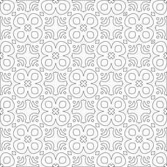 
Vector geometric pattern. Repeating elements stylish background abstract ornament for wallpapers and 

backgrounds. Black and white colors