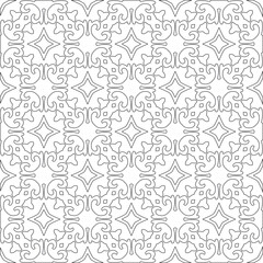  Vector geometric pattern. Repeating elements stylish background abstract ornament for wallpapers andbackgrounds. Black and white colors