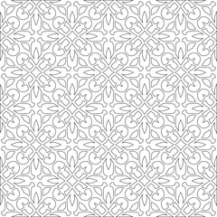 
Vector geometric pattern. Repeating elements stylish background abstract ornament for wallpapers and 

backgrounds. Black and white colors