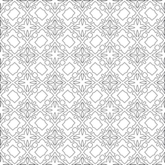 
Vector geometric pattern. Repeating elements stylish background abstract ornament for wallpapers and 

backgrounds. Black and white colors