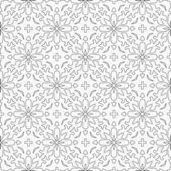 
Vector geometric pattern. Repeating elements stylish background abstract ornament for wallpapers and 

backgrounds. Black and white colors