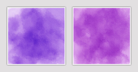 Abstract watercolor textures isolated backgrounds design. Wet square vector paint art for banner, cards, background paper design.