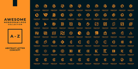Mega monogram logo collection.