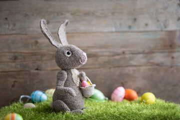 Easter bunny and Easter eggs