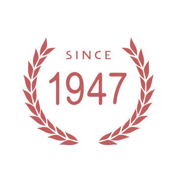 Since 1947 emblem design