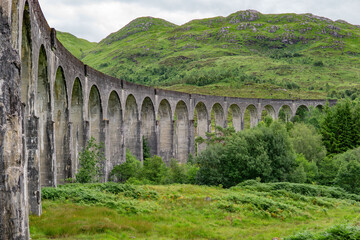 Obraz premium Glenfinnan Viadukt Brücke Schottland