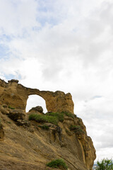Mountain Landscape. Panoramic View Of Mountains Against Sky During Sunset