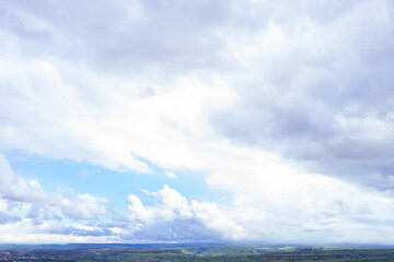 Mountain Landscape. Panoramic View Of Mountains Against Sky During Sunset