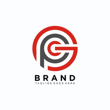 GPC initial logo simple design concept for brand and other business