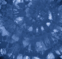 Indigo Tie Dye. Artistic Multi Texture. Hippie