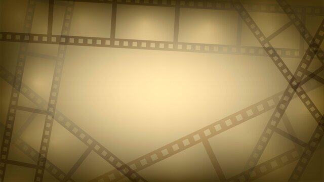 Shabby sepia background with film around the edges