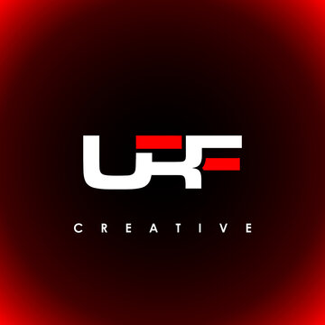 URF Letter Initial Logo Design Template Vector Illustration