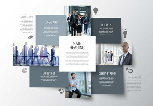 Multipurpose Infographic Layout with Photo Placeholder
