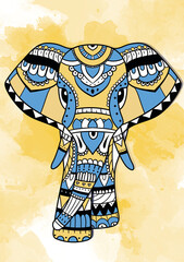 Mandala Indian elephant