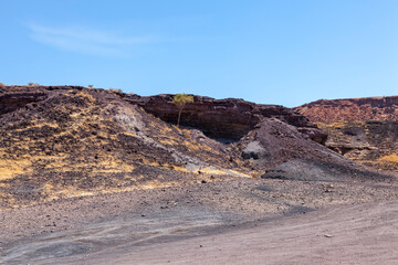 Landschaft am Verbrannten Berg, Namibia