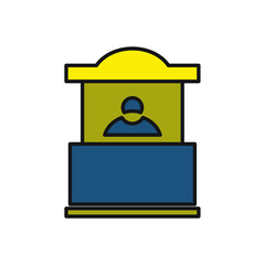 promo stand icons symbol vector elements for infographic web